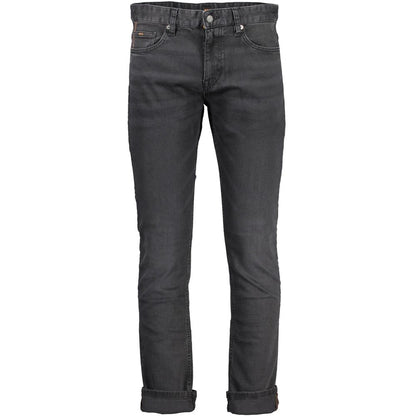 Black Cotton Men Jeans