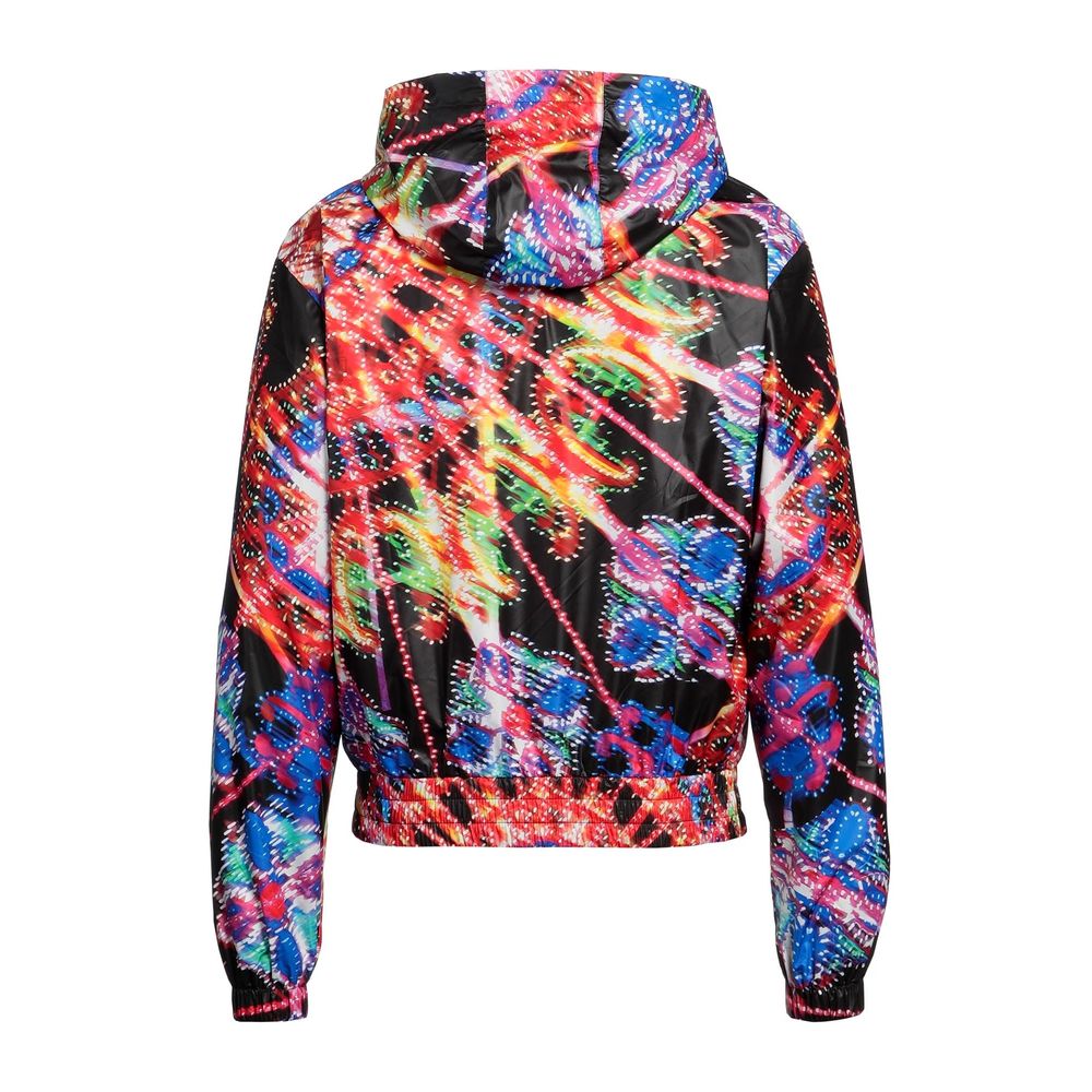 Chic Multicolor Nylon Statement Jacket