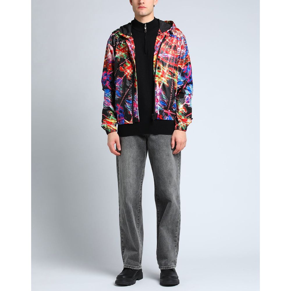 Chic Multicolor Nylon Statement Jacket