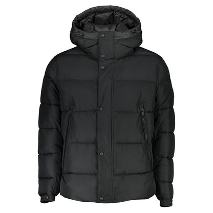 Black Polyamide Men Jacket