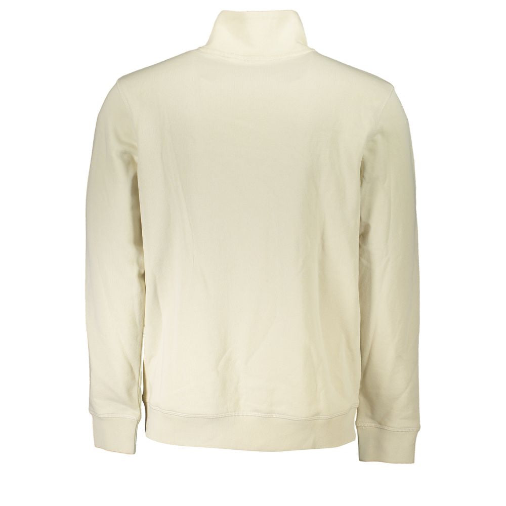 Beige Cotton Men Sweater