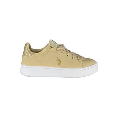 Beige Polyester Women Sneaker