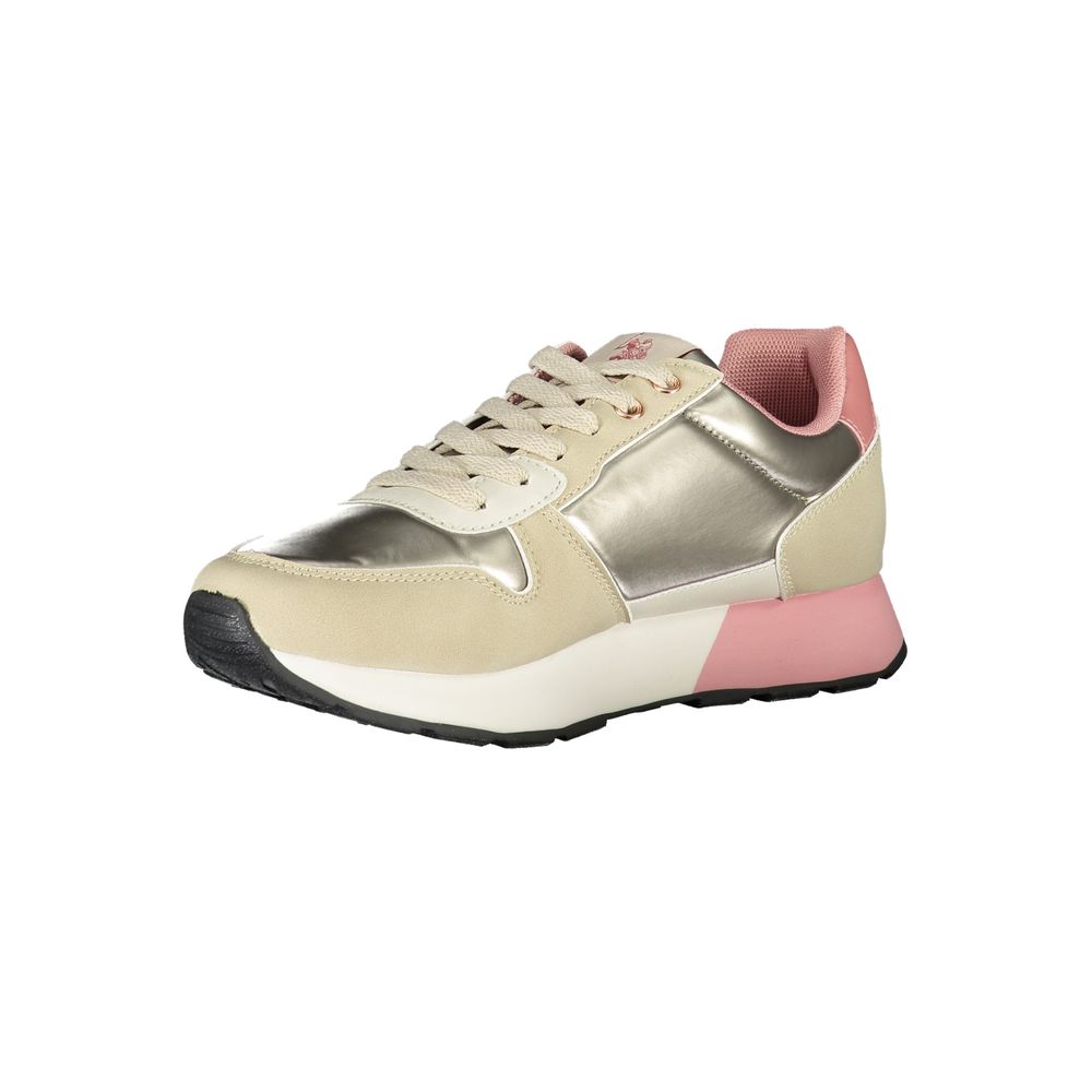 Beige Polyester Women Sneaker