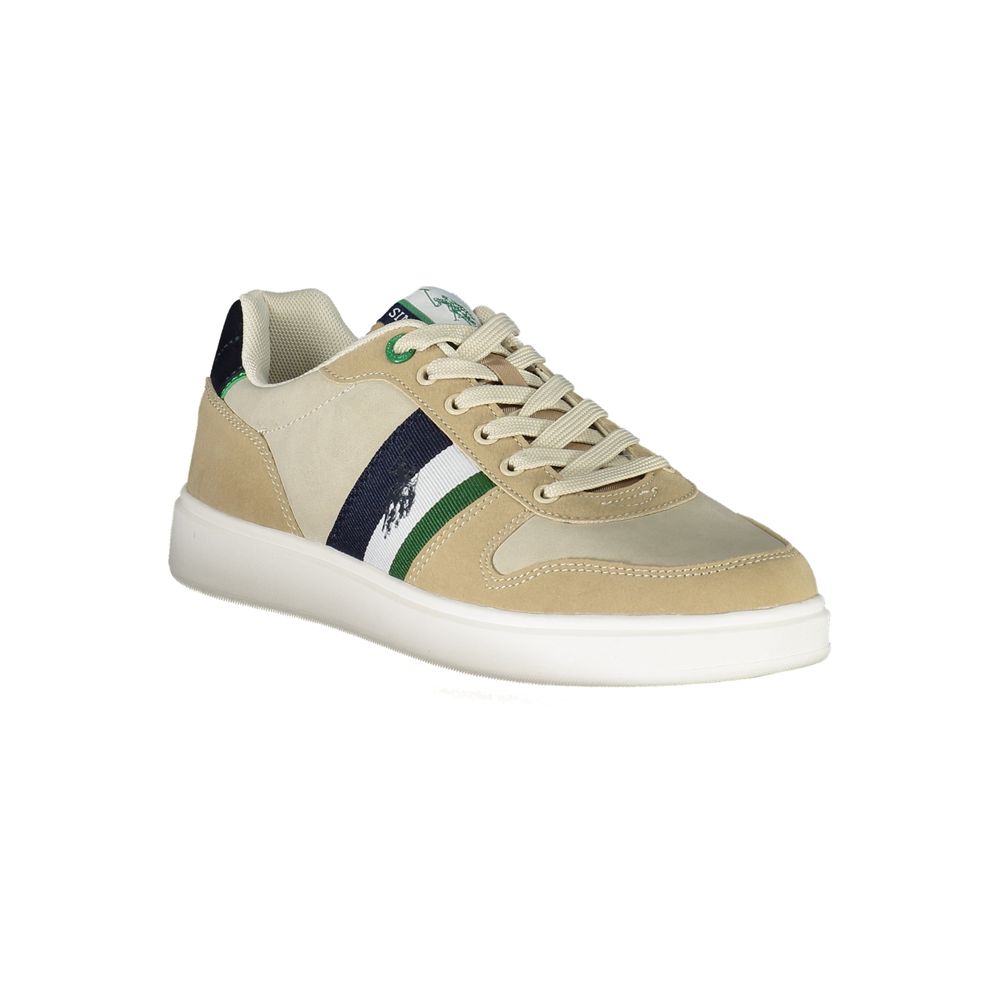 Beige Polyethylene Men Sneaker