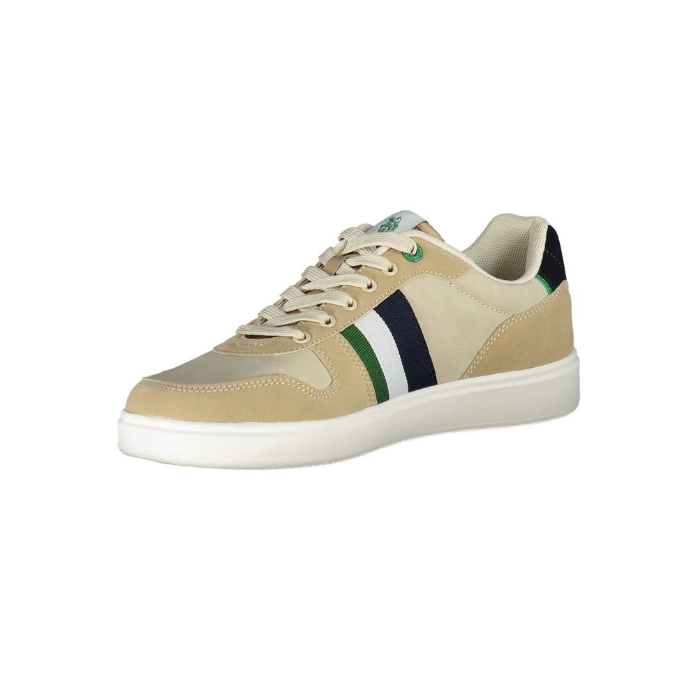 Beige Polyethylene Men Sneaker