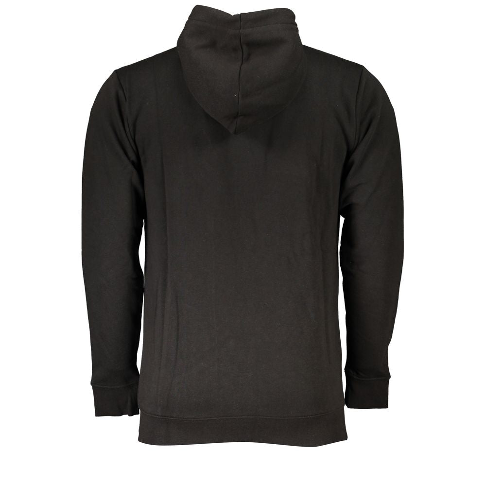 Black Cotton Men Sweater