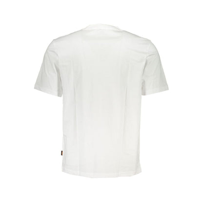 White Cotton Men T-Shirt