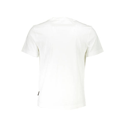 White Cotton Men T-Shirt