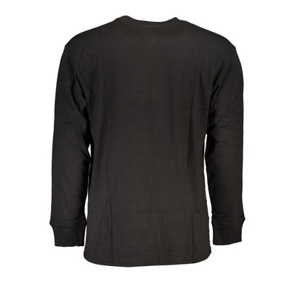 Black Cotton Men T-Shirt