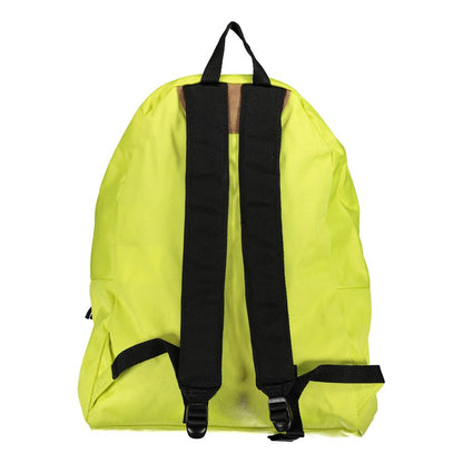 Yellow Cotton Men Backpack