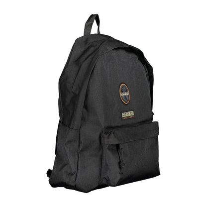 Black Cotton Men Backpack