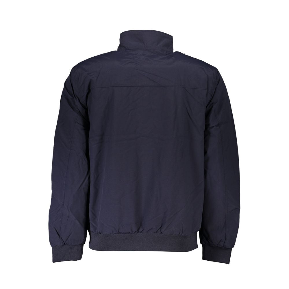 Blue Polyamide Men Jacket