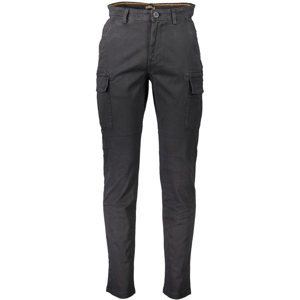 Black Cotton Men Pants