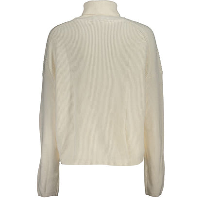 White Cotton Women Sweater