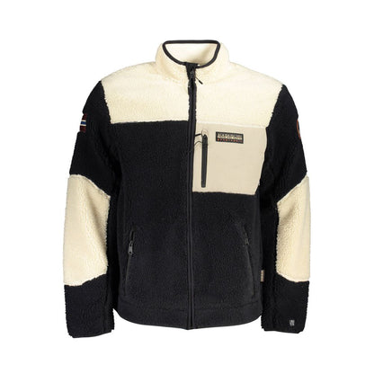 Black Polyester Men Jacket