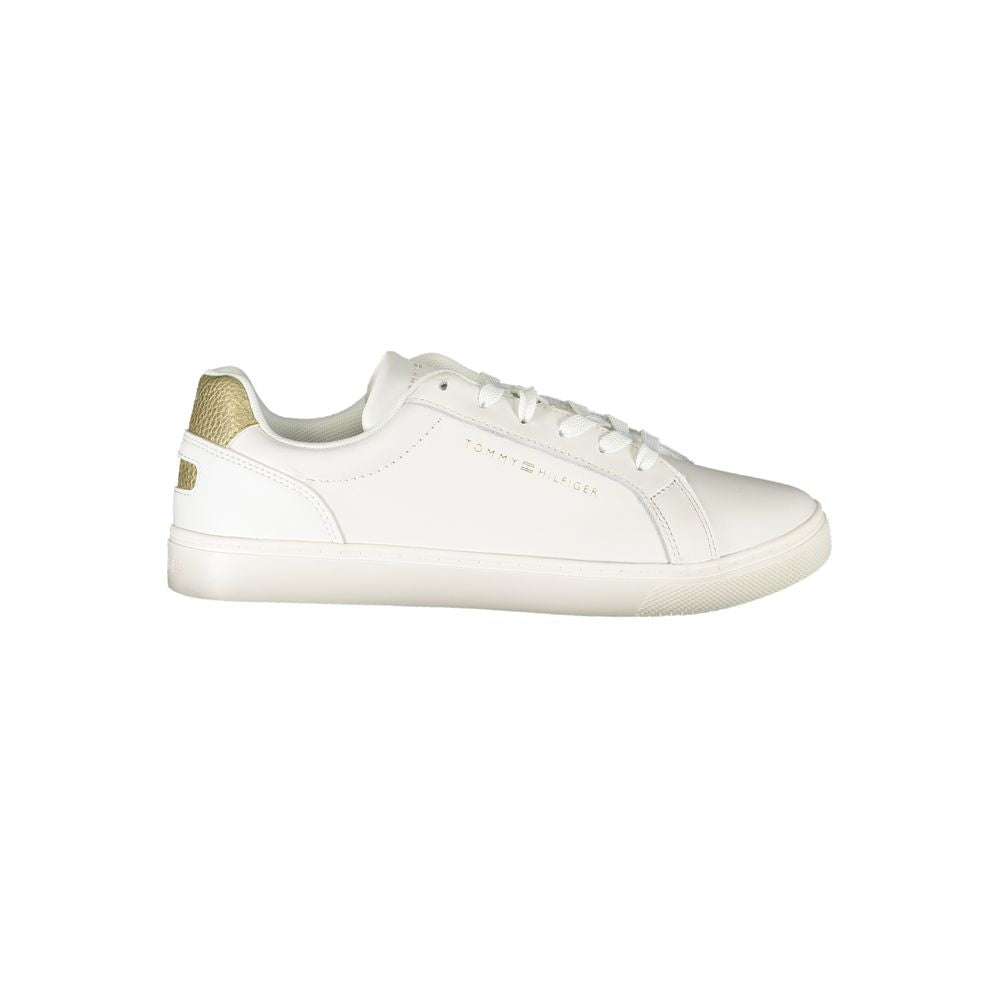 White Polyethylene Women Sneaker