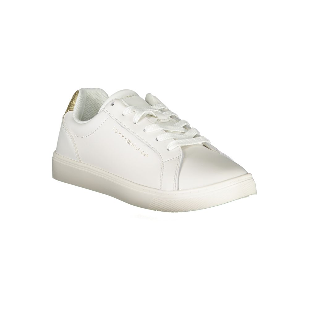 White Polyethylene Women Sneaker