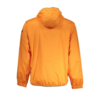 Vibrant Orange Waterproof Hooded Jacket