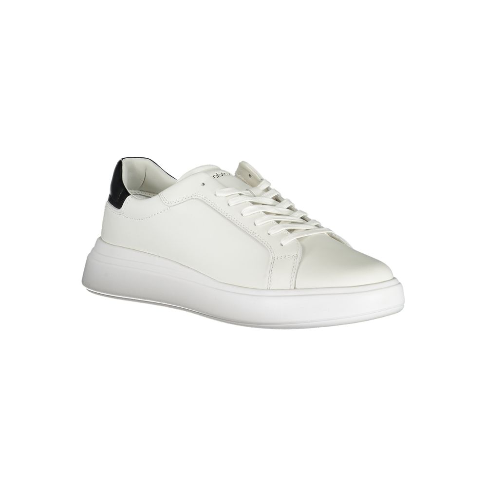 Sleek White Sneakers with Contrast Accents