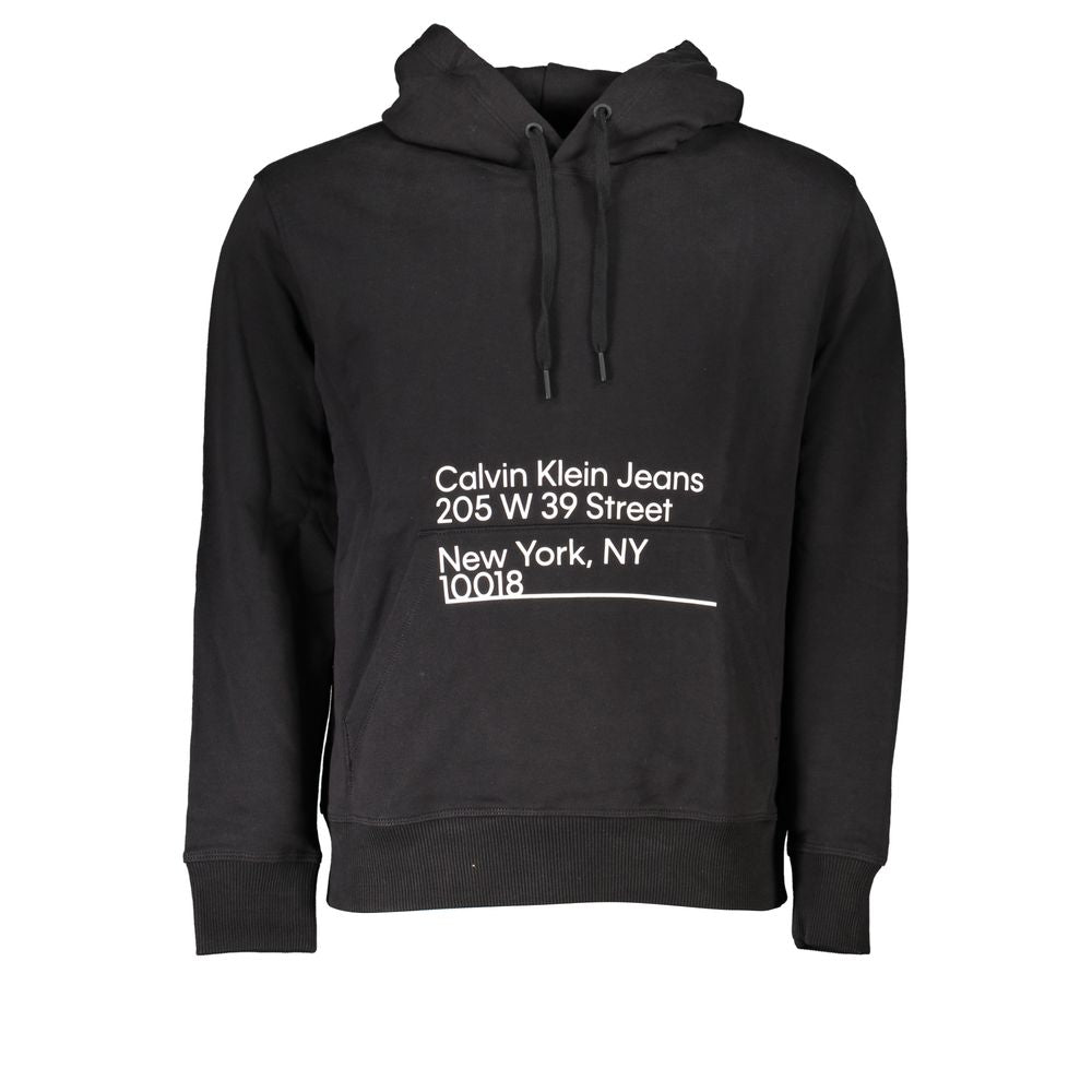 Sleek Cotton Hooded Sweatshirt with Logo