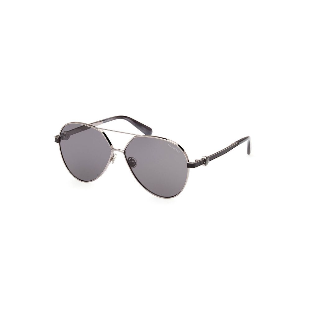 Chic Round Metal Frame Sunglasses with Smoke Lens