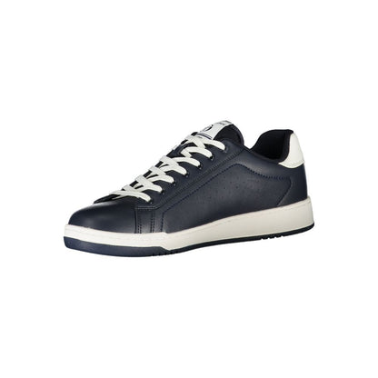 Sleek Blue Capri Lace-Up Sneakers