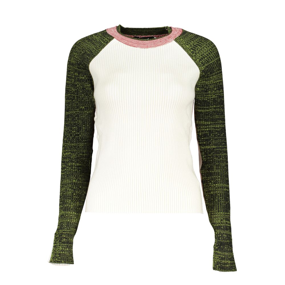 Chic Contrasting Crew Neck Sweater