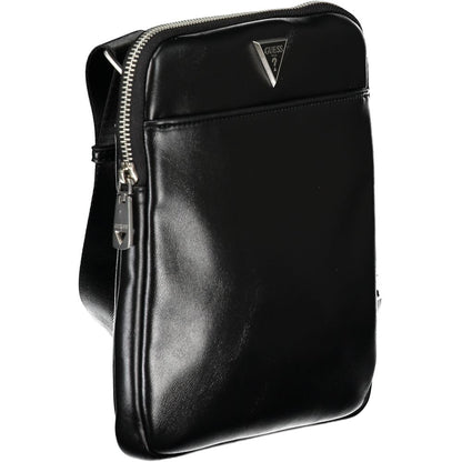 Sleek Black Shoulder Bag with Adjustable Strap