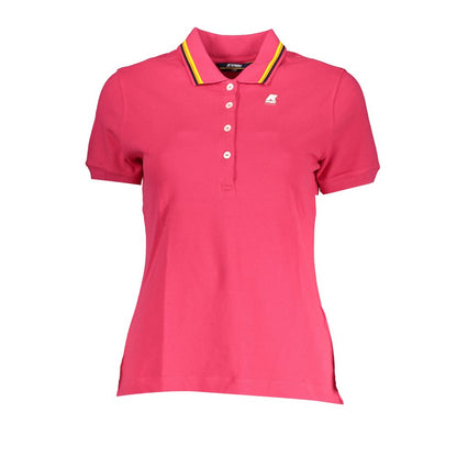 Chic Pink Polo with Contrast Detailing