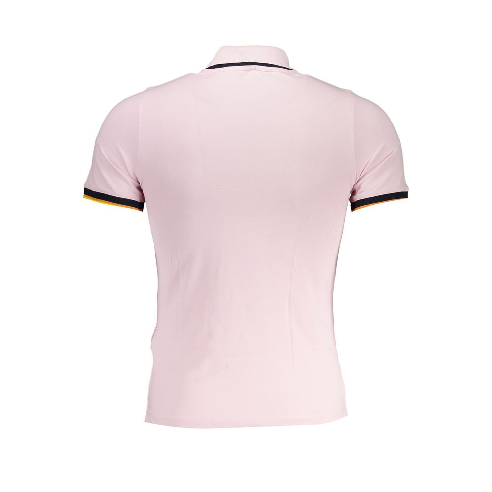 Chic Pink Polo with Contrast Detailing