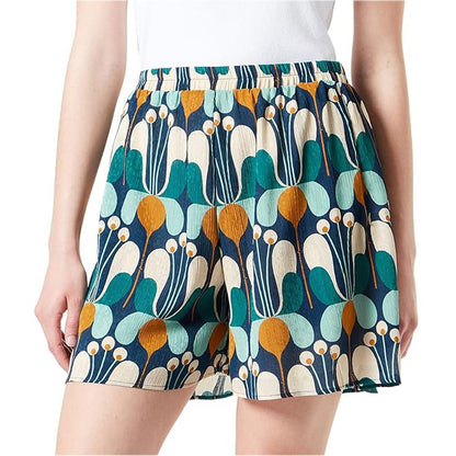 Multicolor Cotton Short