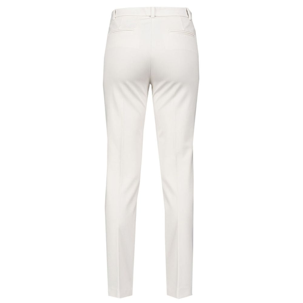 White Viscose Jeans & Pant