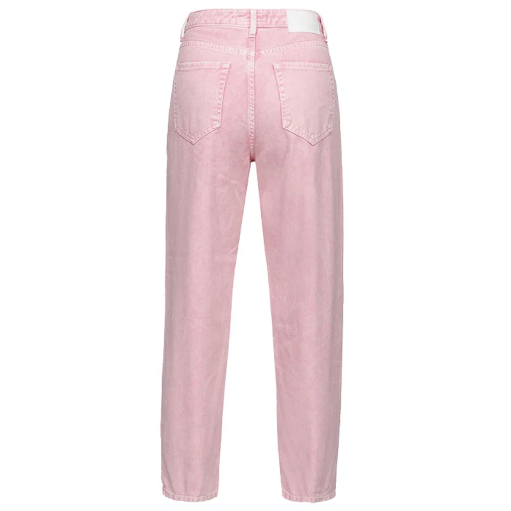 Pink Cotton Jeans & Pant