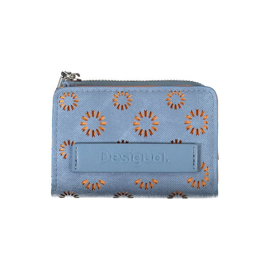 Light Blue Polyester Wallet