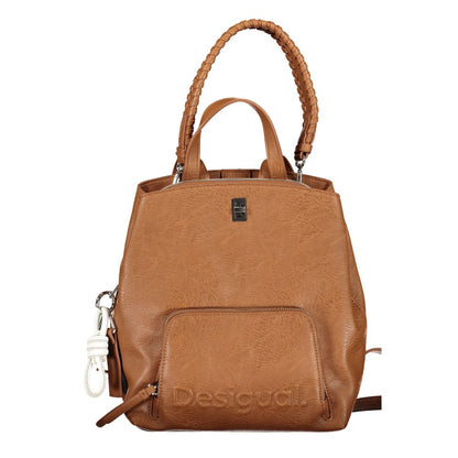 Brown Polyethylene Backpack