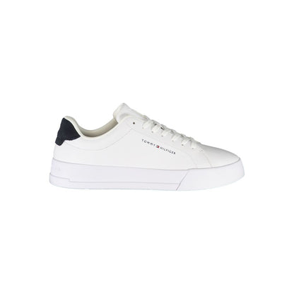 White Polyester Sneaker