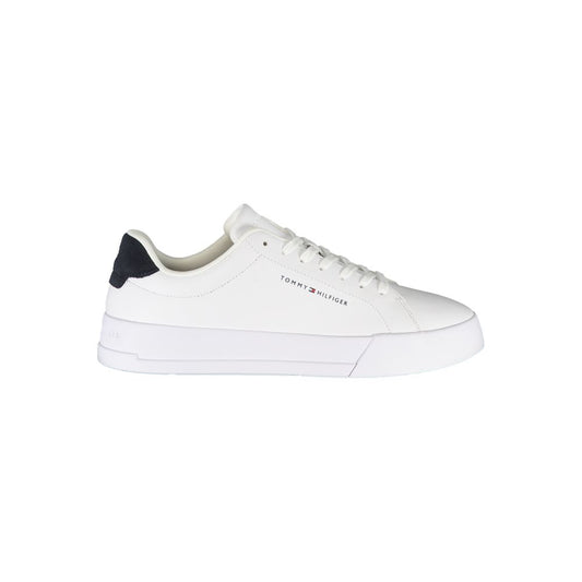 White Polyester Sneaker