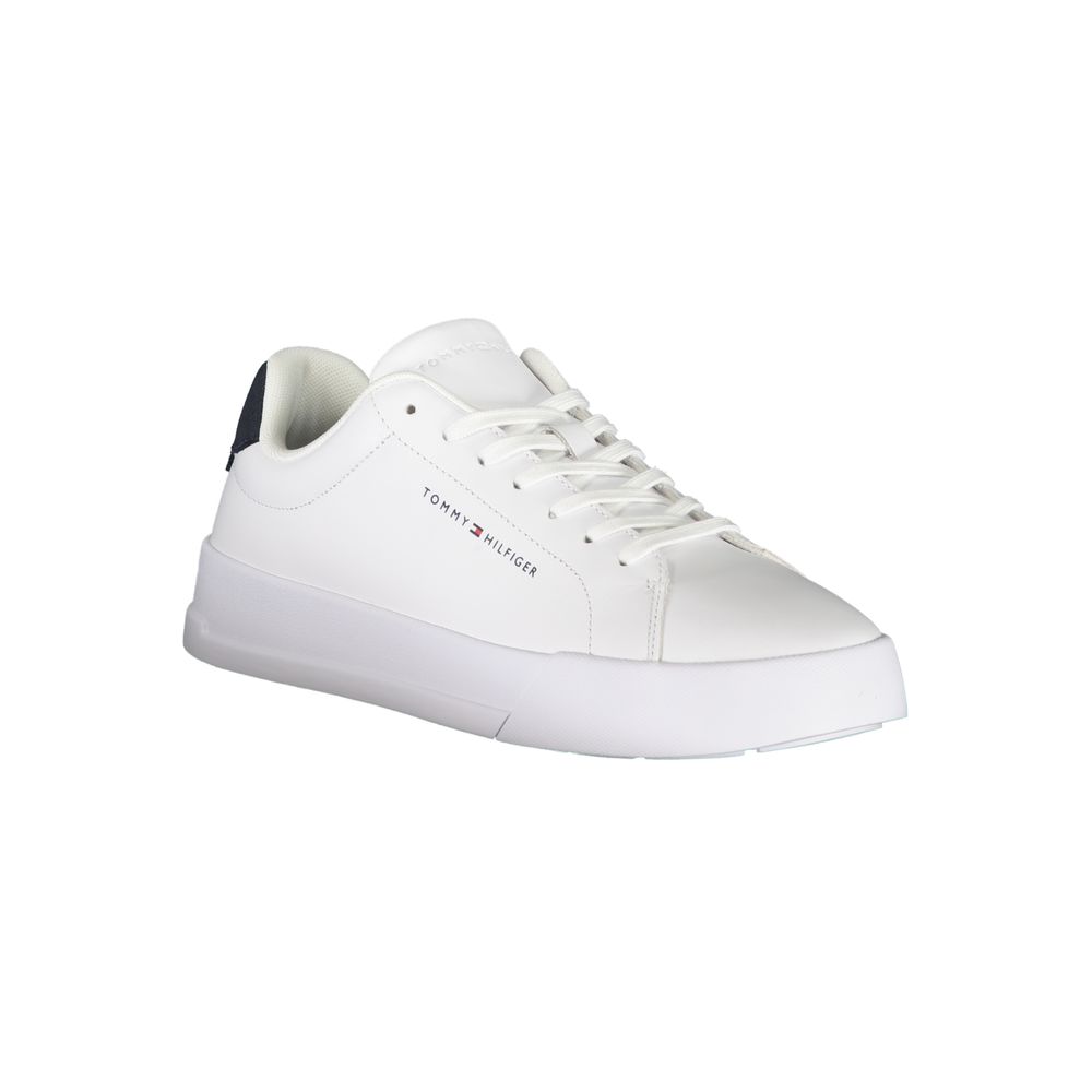 White Polyester Sneaker