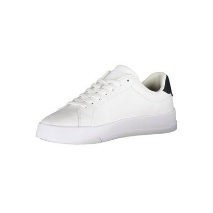 White Polyester Sneaker