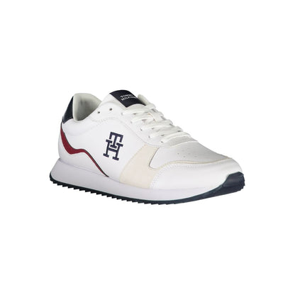 White Polyester Sneaker