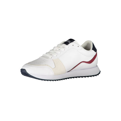 White Polyester Sneaker