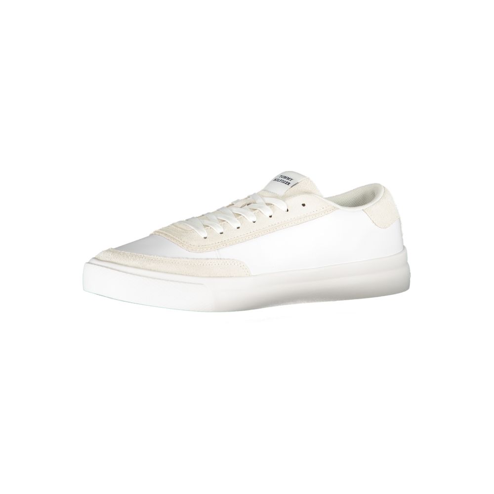 White Polyester Sneaker