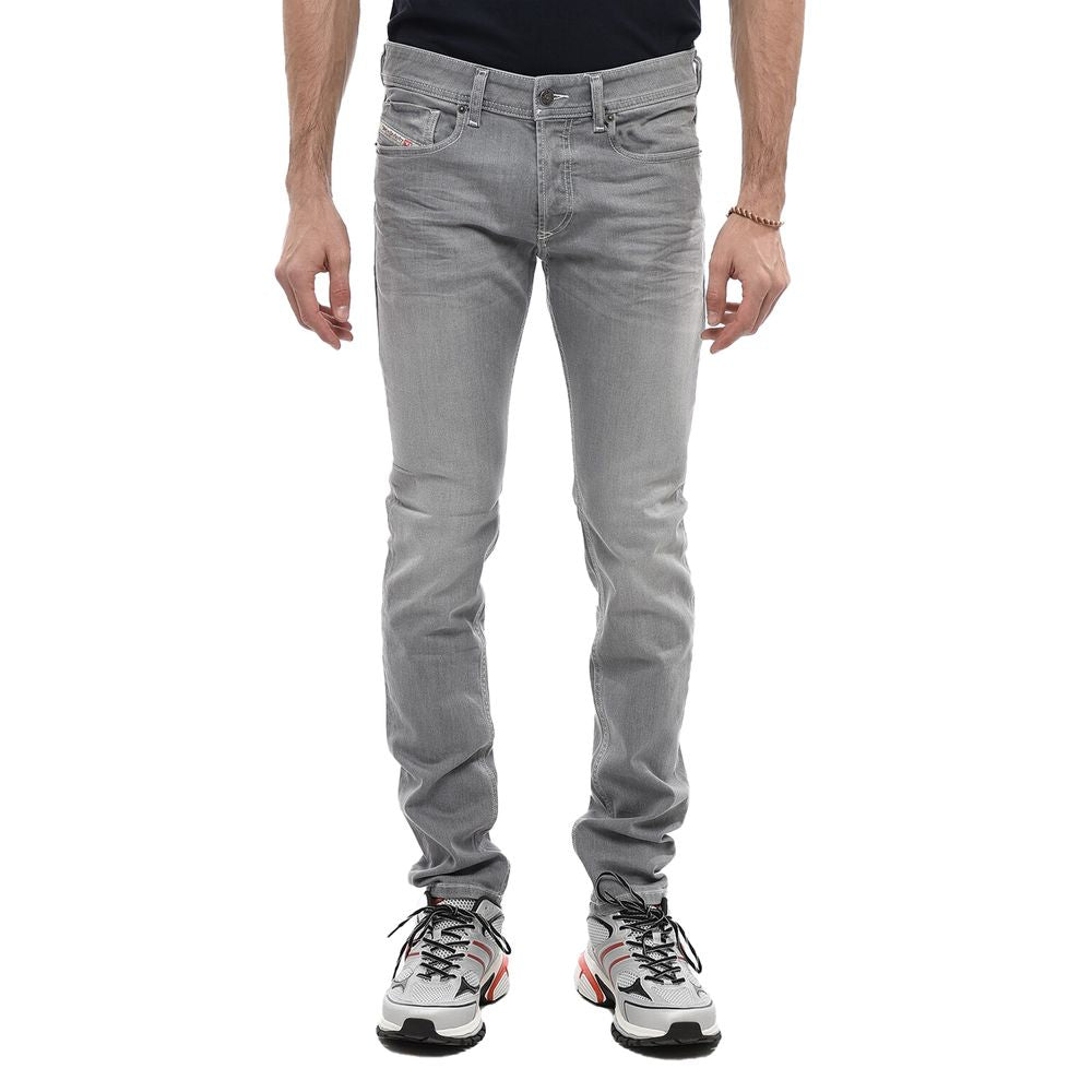 Gray Cotton Jeans & Pant