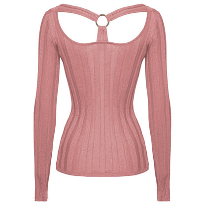 Pink Viscose Sweater