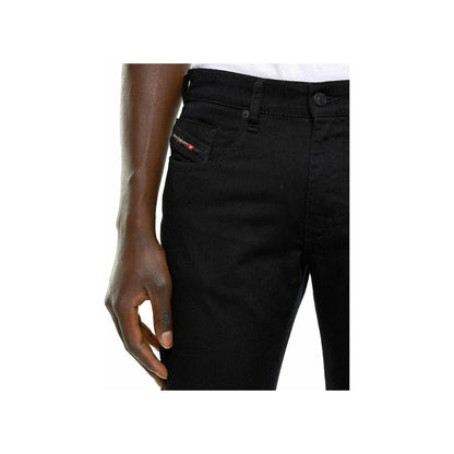 Black Cotton Jeans & Pant