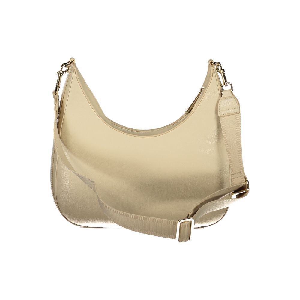 Beige Polyester Handbag