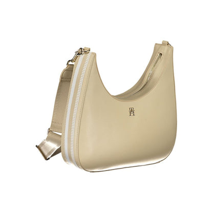 Beige Polyester Handbag