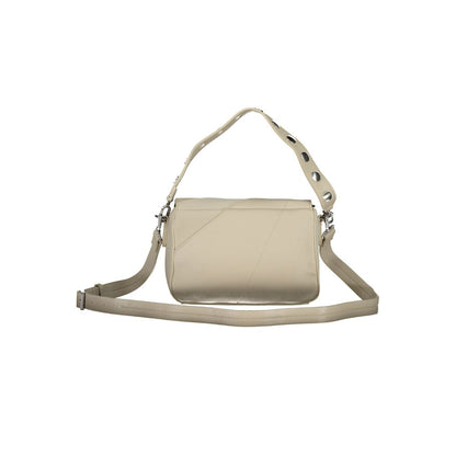 Beige Polyethylene Handbag