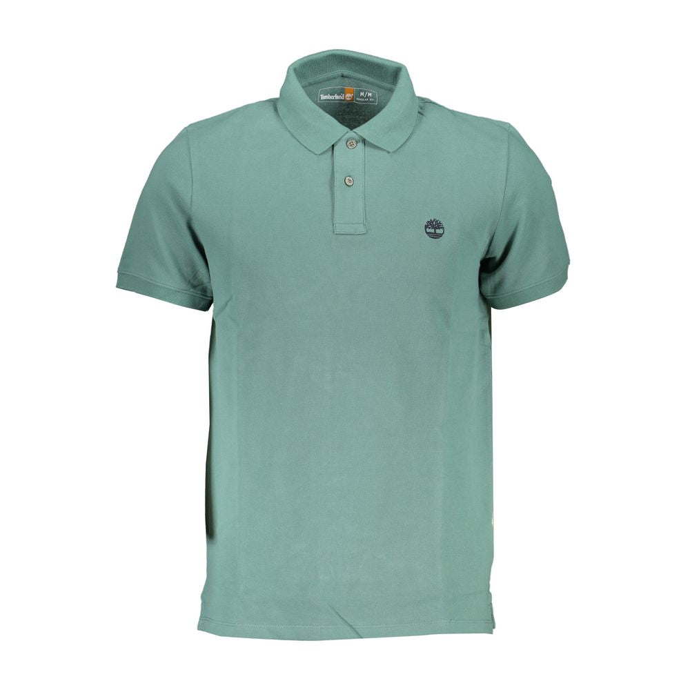 Green Cotton Polo Shirt