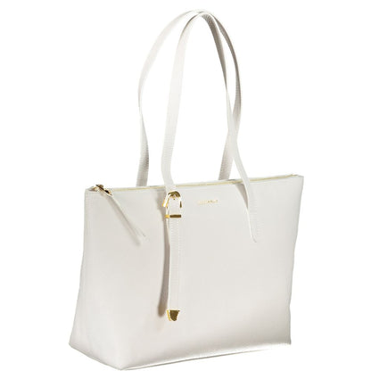 White Leather Handbag